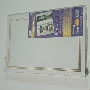 3/$15 White Photo Album 3 Ring 200 Slip-in Pocket 4"x7" Panoramic Photos Binder